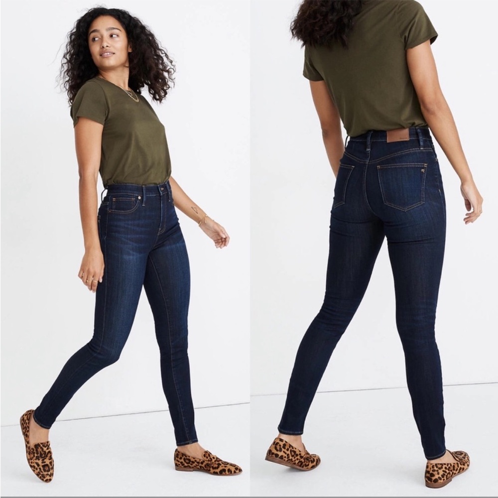 Madewell 9" High-Rise Skinny Jeans in Larkspur Wash: TENCEL™ Edition